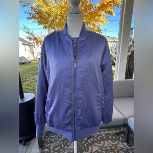 Steve Madden Satin Bomber Jacket